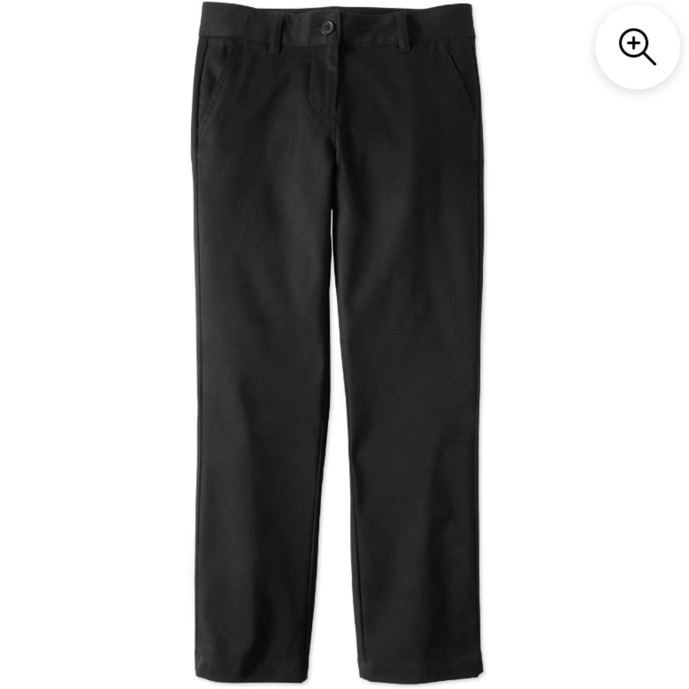 Wonder Nation Girls School Uniform Stretch Twill Straight Fit Pant